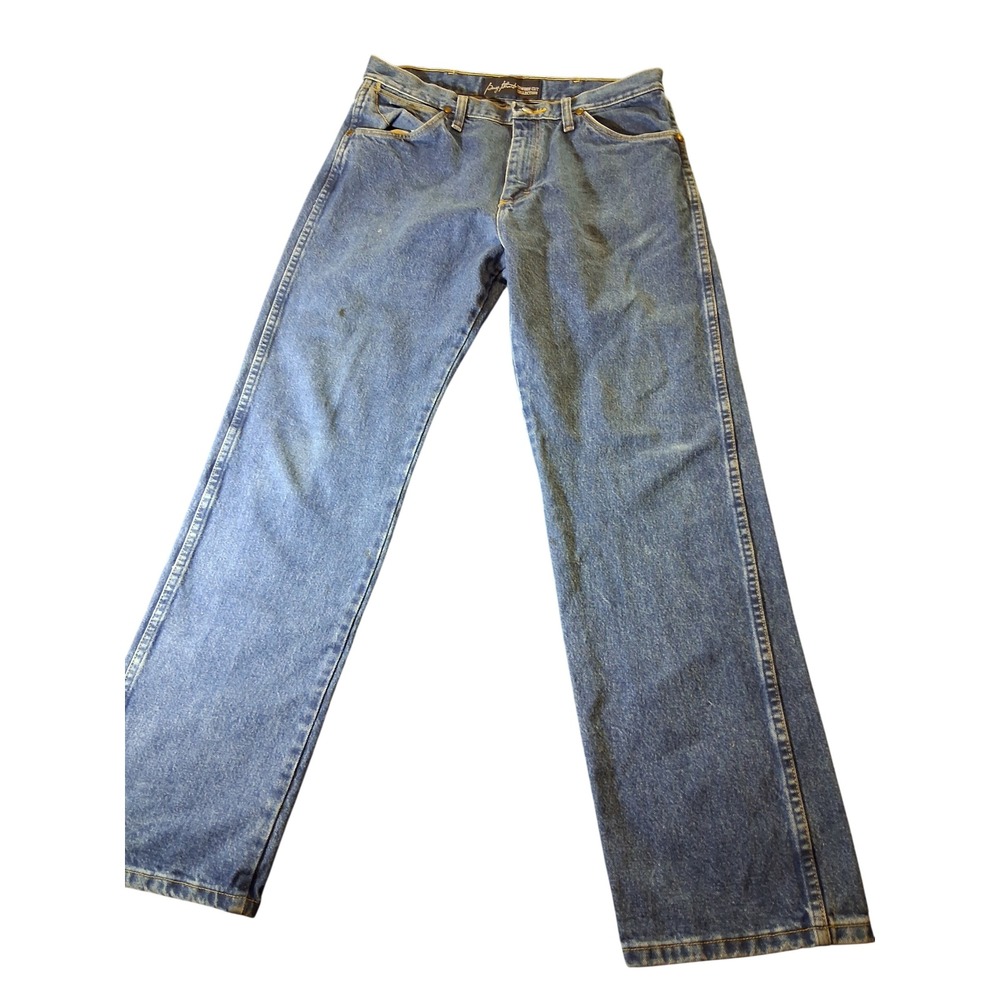 Wrangler George Strait Cowboy Cut Collection Jeans 33x32 Blue Denim 13MGSHD